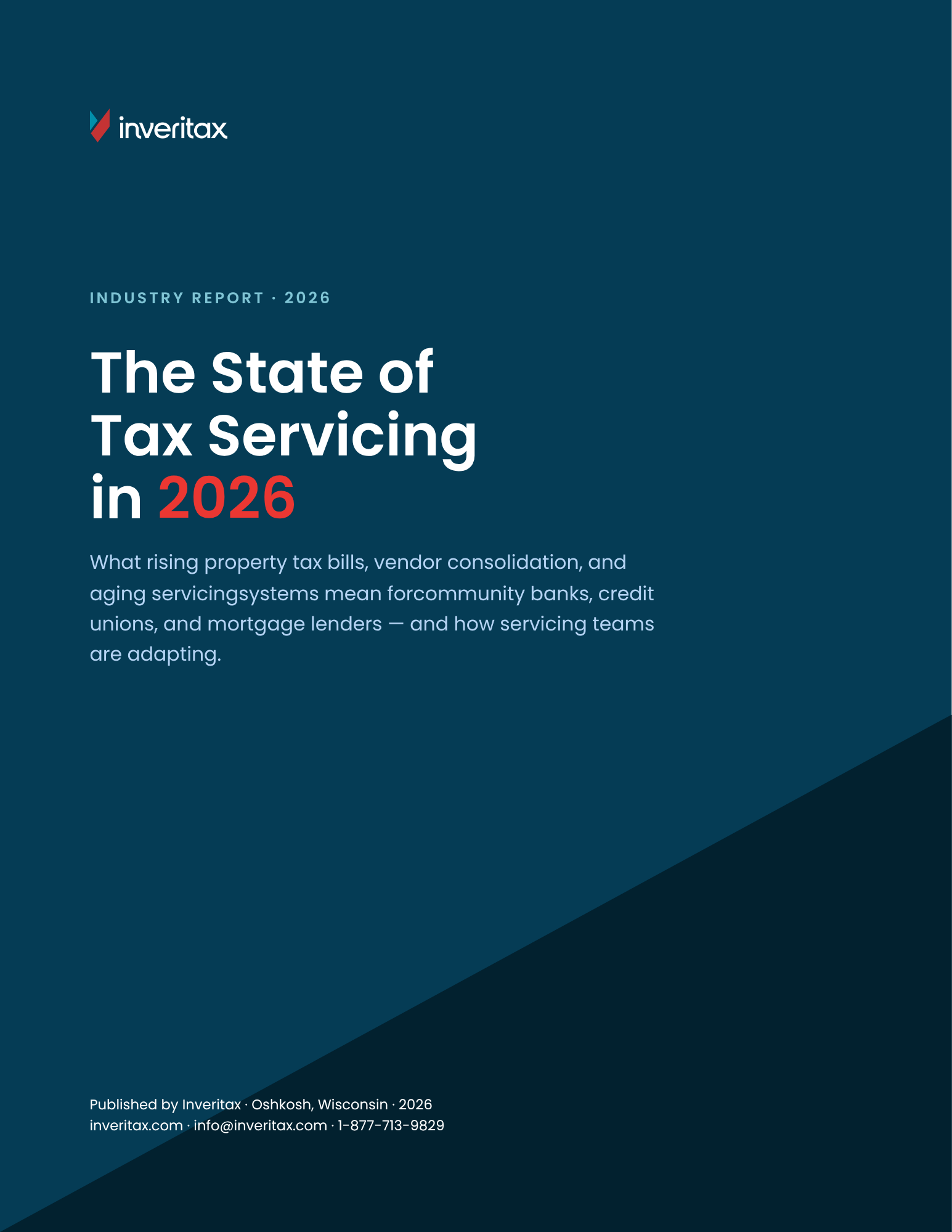 The State of Tax Servicing in 2026 — report cover